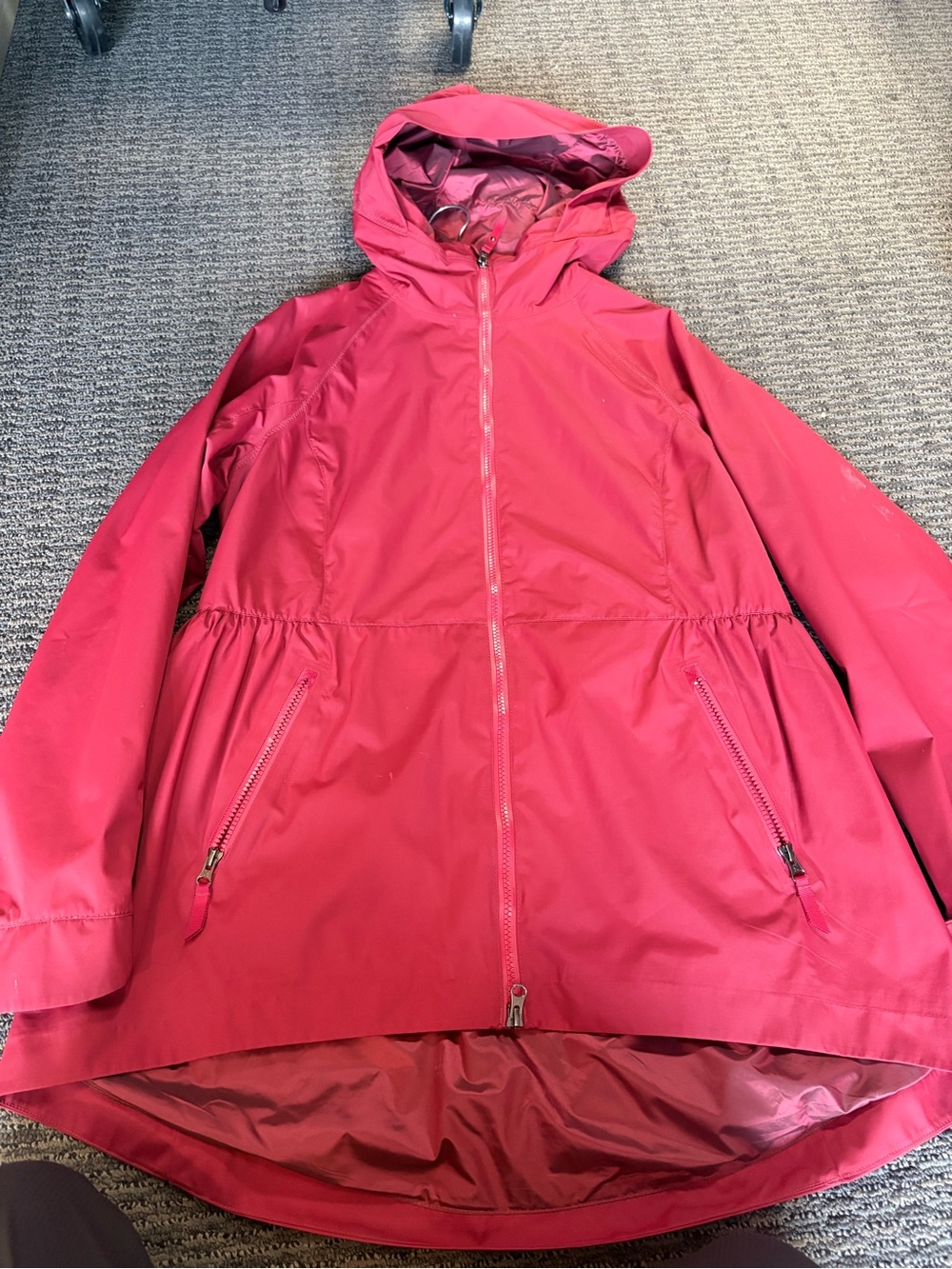 lululemon athletica Hooded Trench Coat - Raspberry